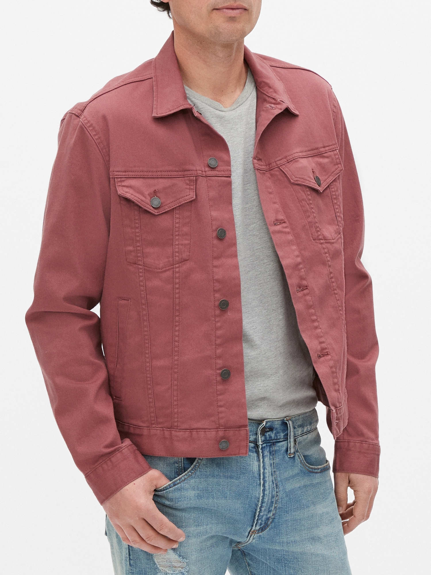 gap icon denim jacket men