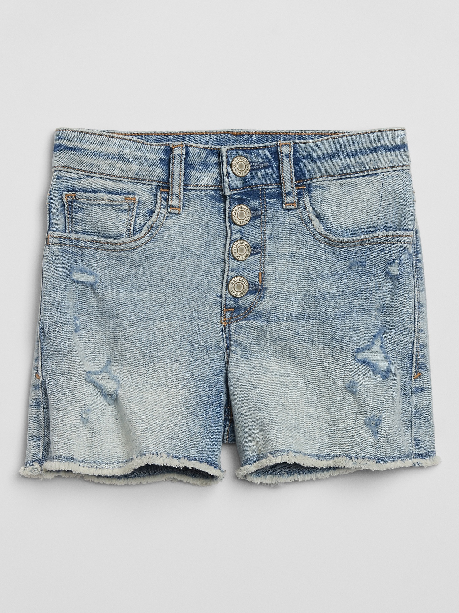 destructed jean shorts