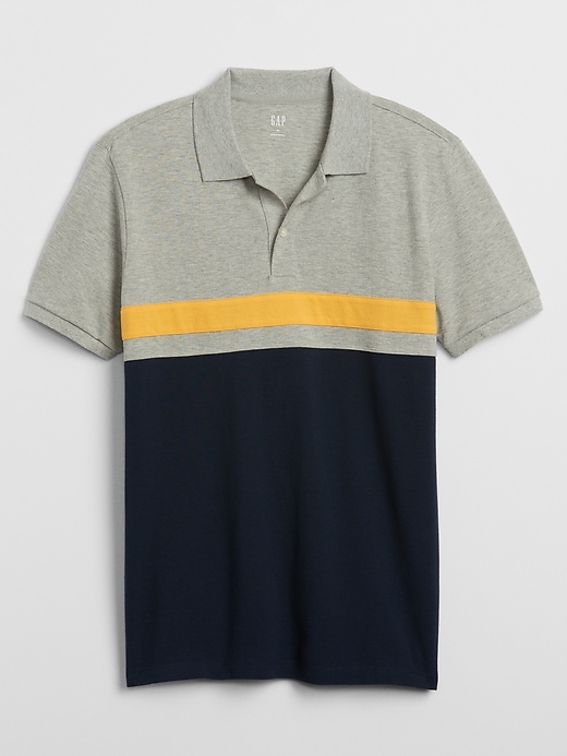 Image number 2 showing, Colorblock Pique Polo Shirt