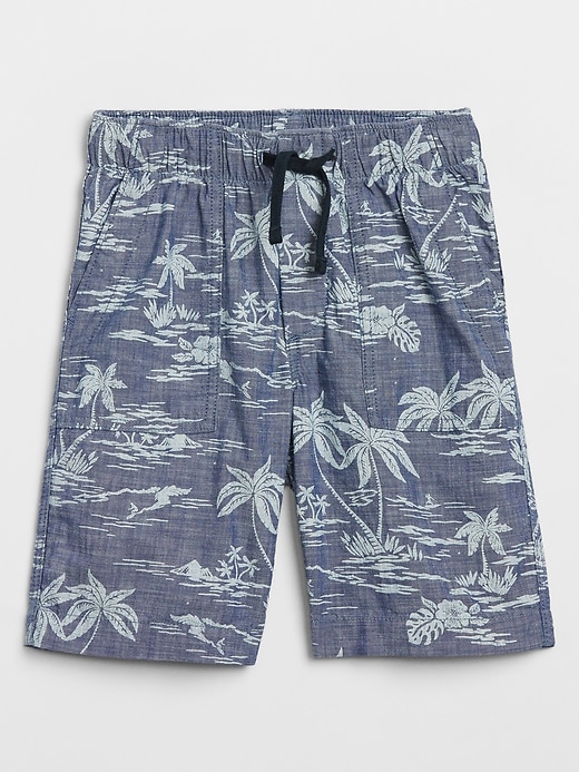 View large product image 1 of 1. Kids Tropical Pull-On Shorts