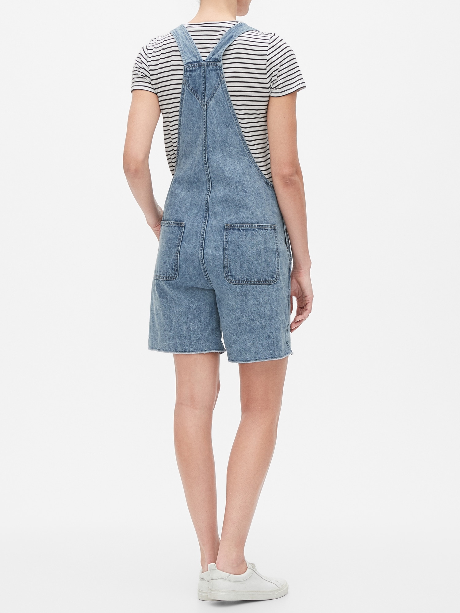 denim shortalls womens