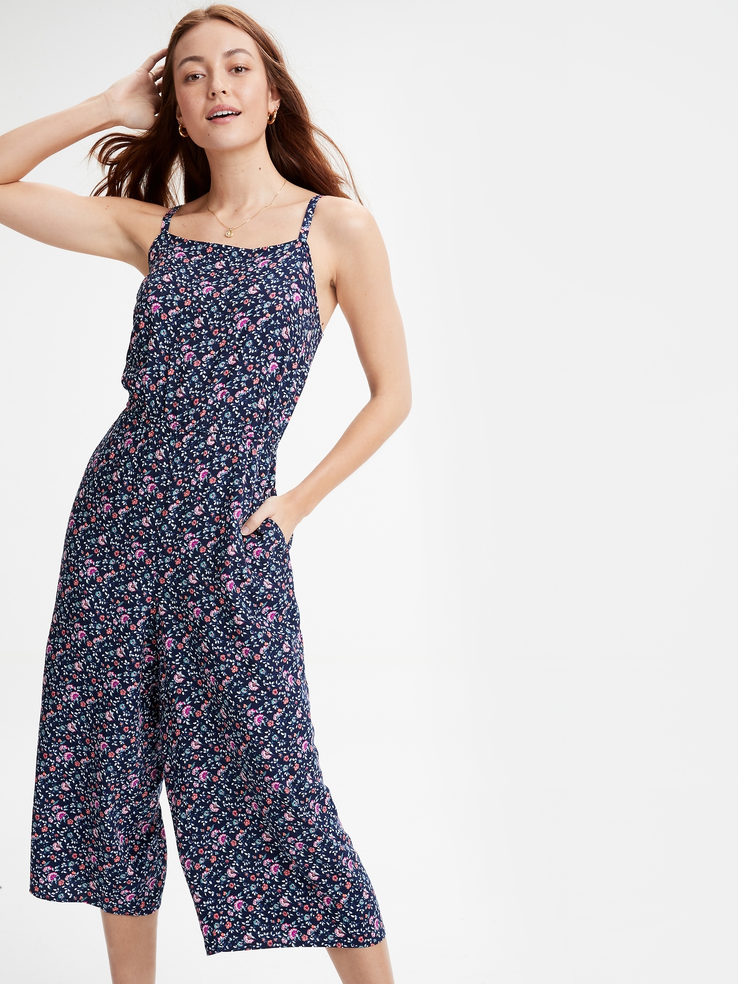 Gap floral jumpsuit Clearance