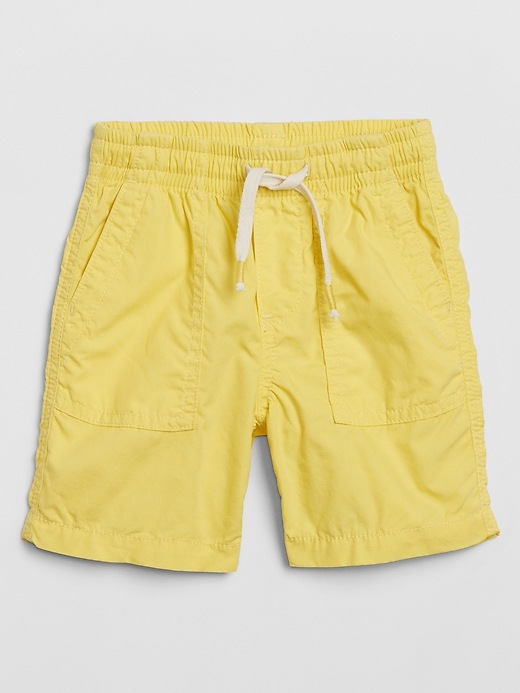 Image number 1 showing, Toddler Pull-On Poplin Shorts