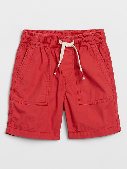 Image number 3 showing, Toddler Pull-On Poplin Shorts