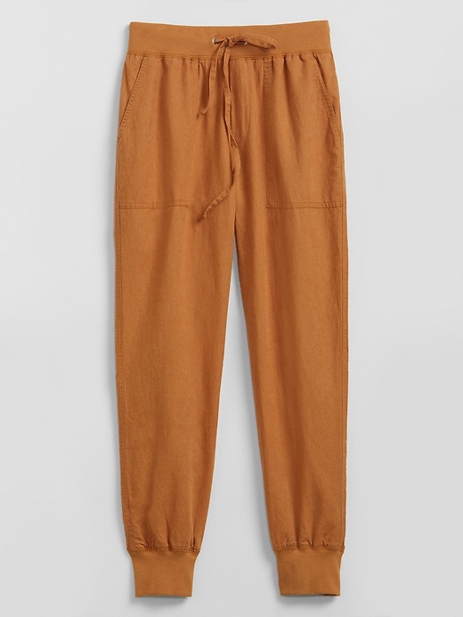 【COLOR iN ID】Jogger line pants LINEN JOGGER PANTS - Brown | ZARA United States