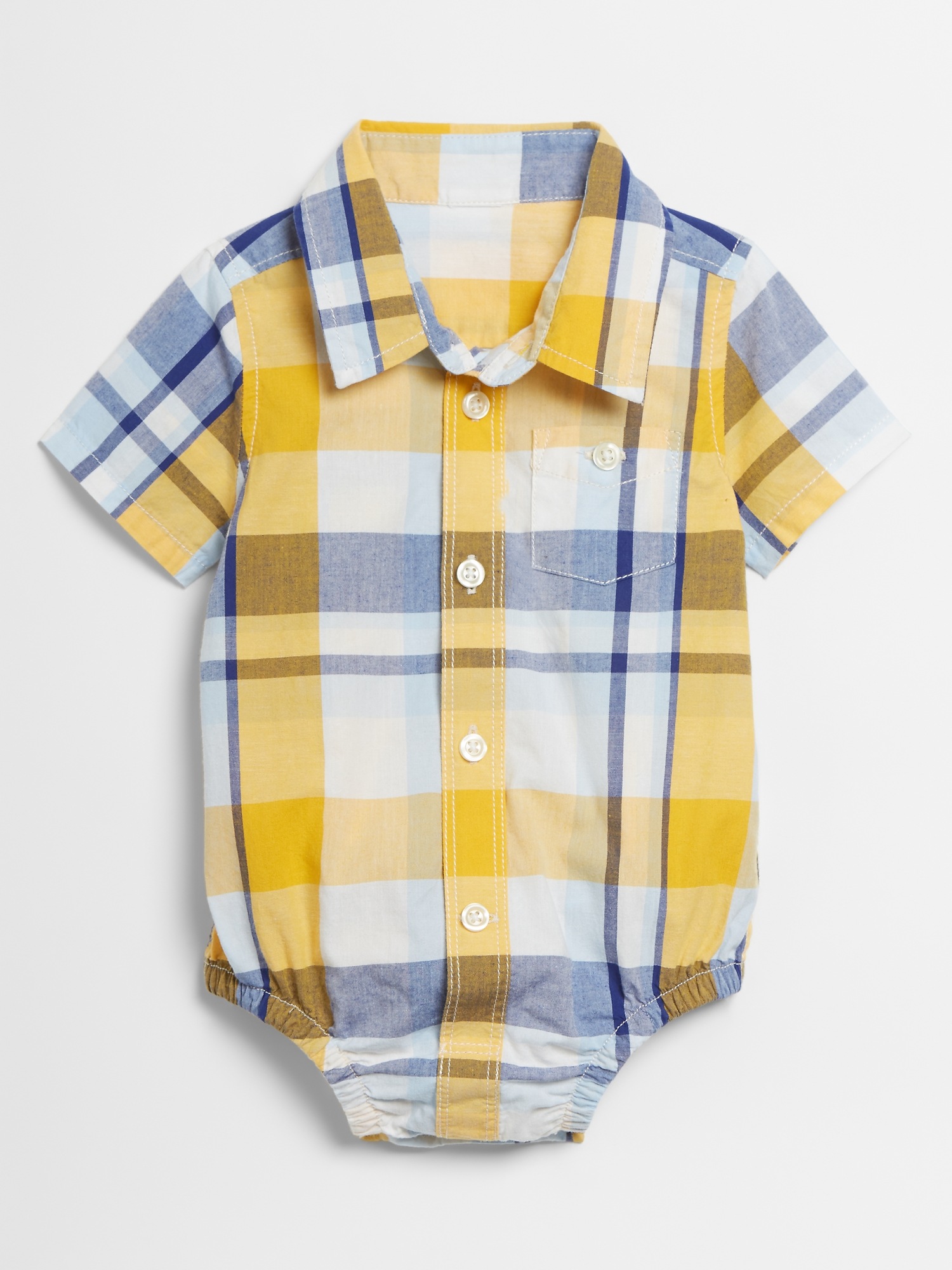 Baby Plaid Bodysuit Gap Factory