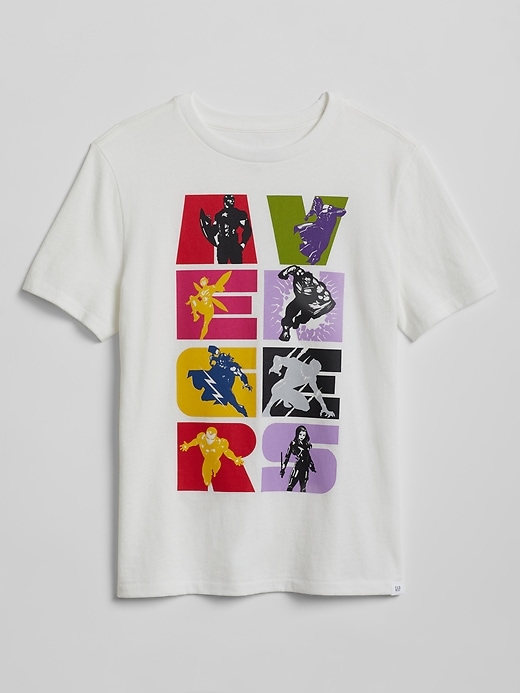View large product image 1 of 1. GapKids &#124 Marvel&#153 Shield T-Shirt