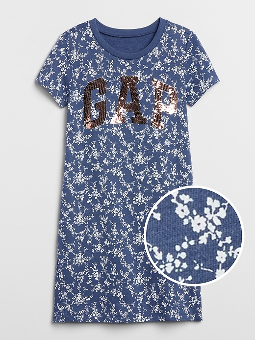 Image number 4 showing, Kids Gap Logo Flippy Sequin T-Shirt Dress