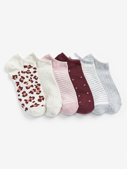 View large product image 1 of 1. Print Ankle Socks (6-Pack)