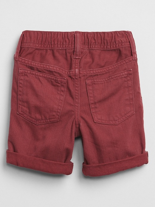 Image number 2 showing, Toddler Pull-On Denim Shorts
