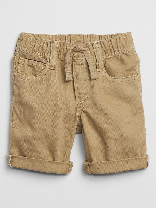 Image number 3 showing, Toddler Pull-On Denim Shorts