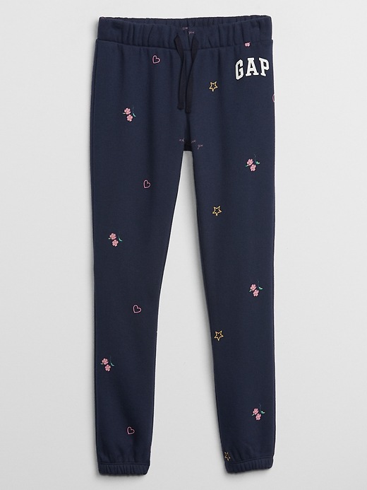 View large product image 1 of 1. Kids Print Gap Logo Joggers