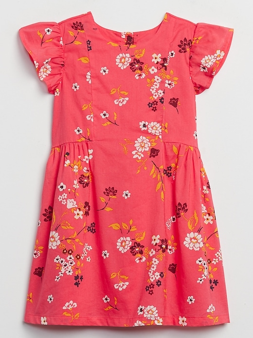 Image number 1 showing, Toddler Short Ruffle Sleeve Dress