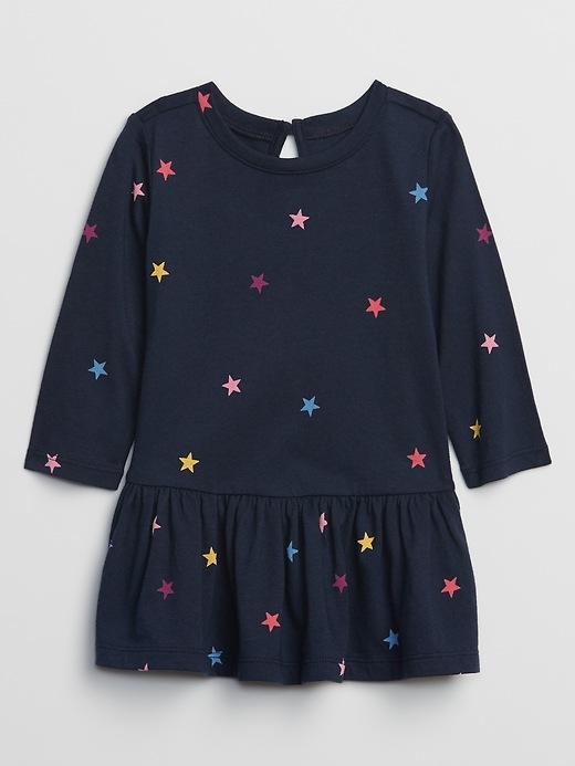 View large product image 1 of 1. Baby Long Sleeve Ruffle Dress