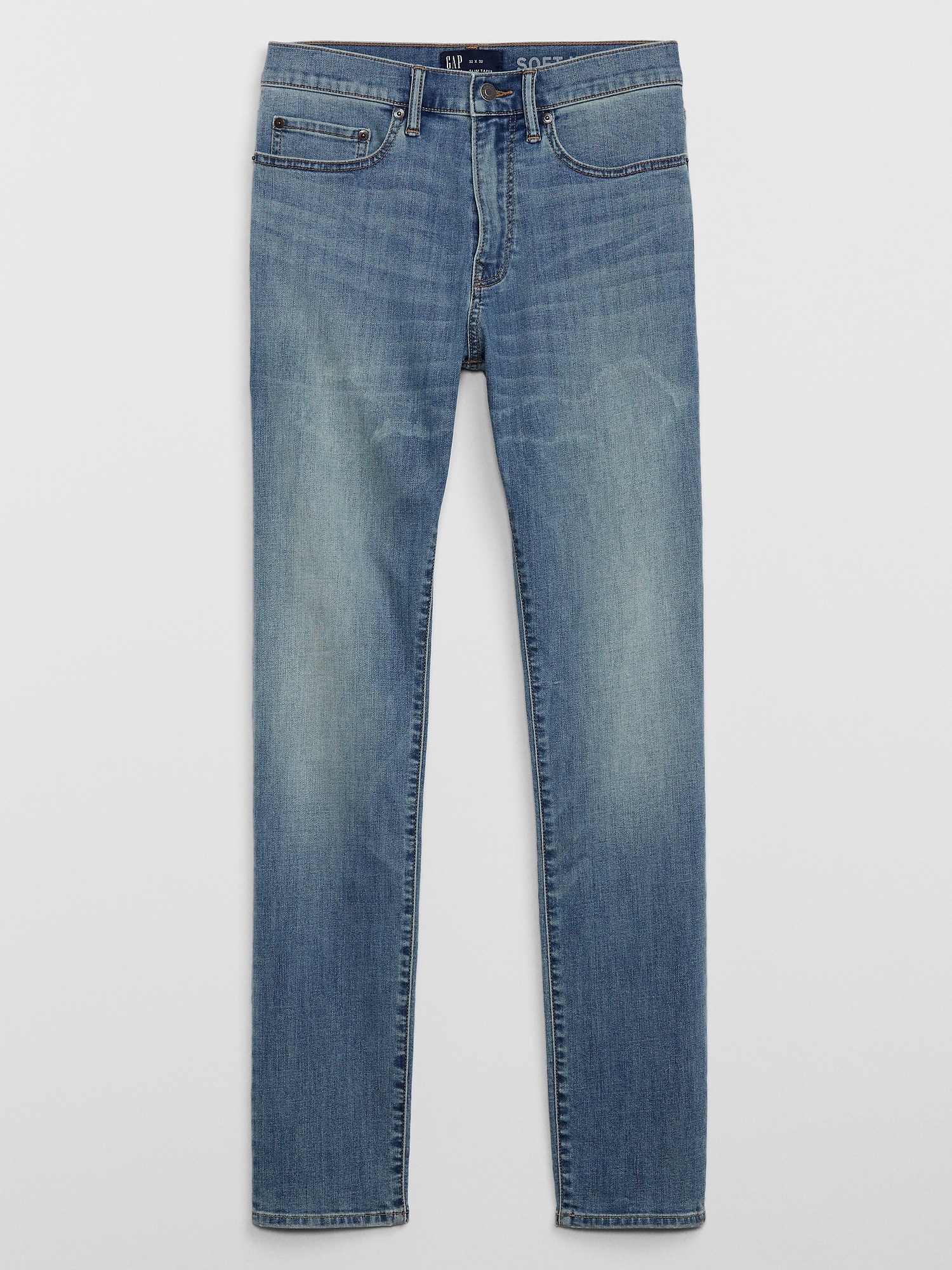 Soft Wear Slim Taper Jeans with Washwell Gap Factory