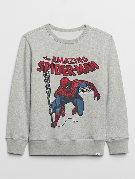 View large product image 1 of 1. GapKids &#124 Marvel&#153 Spider-Man Crewneck Sweatshirt