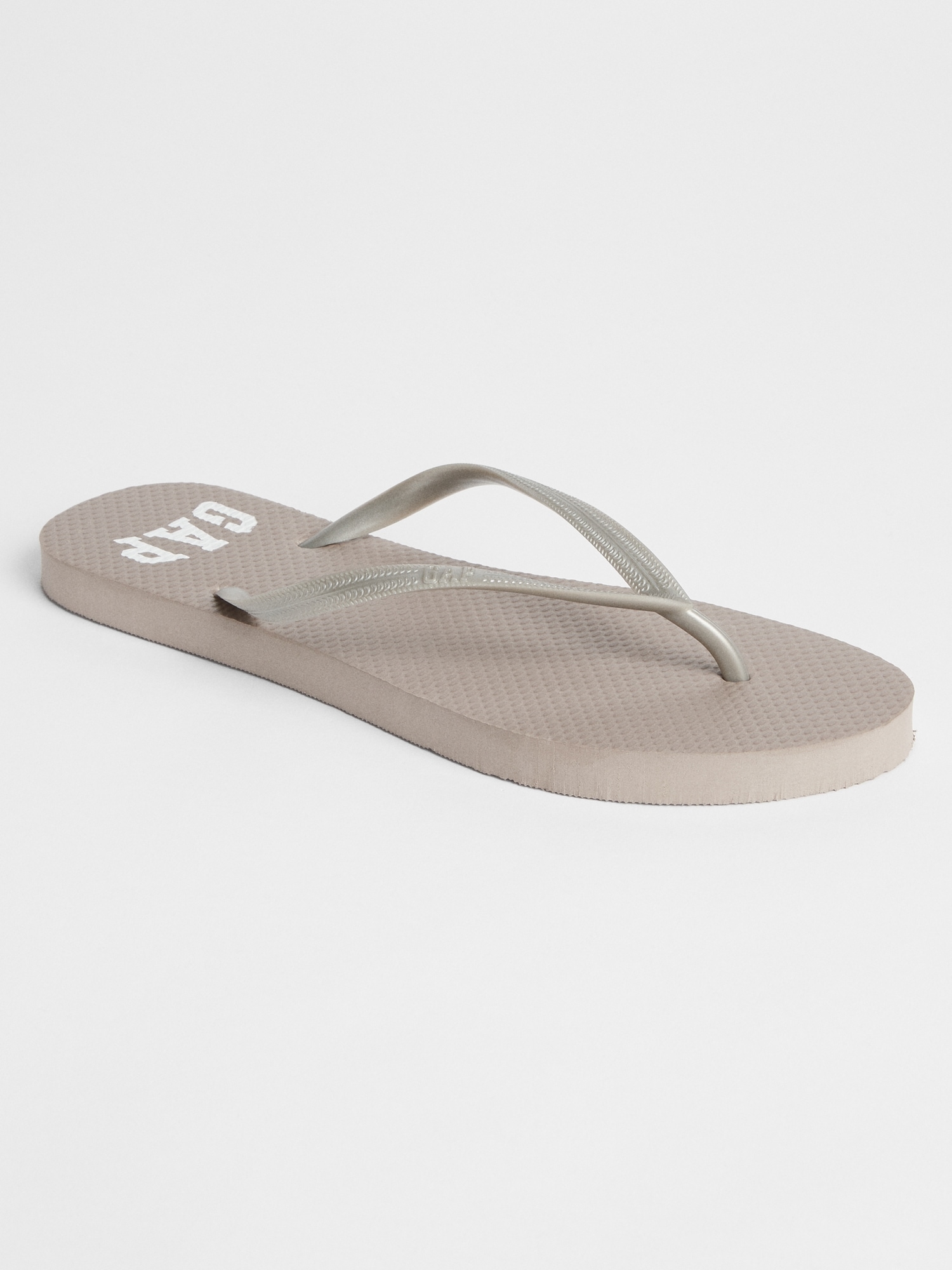 gap white flip flops