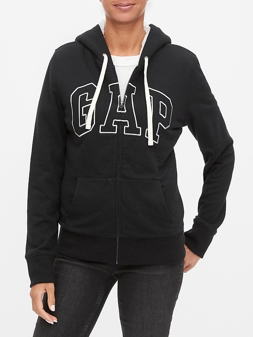 Image number 9 showing, Sherpa-Lined Gap Logo Zip Hoodie