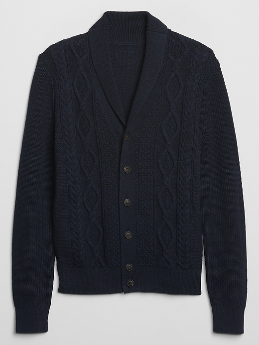 Image number 3 showing, Cable-Knit Cardigan