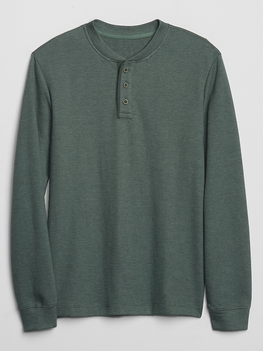Image number 2 showing, Double Knit Henley T-Shirt