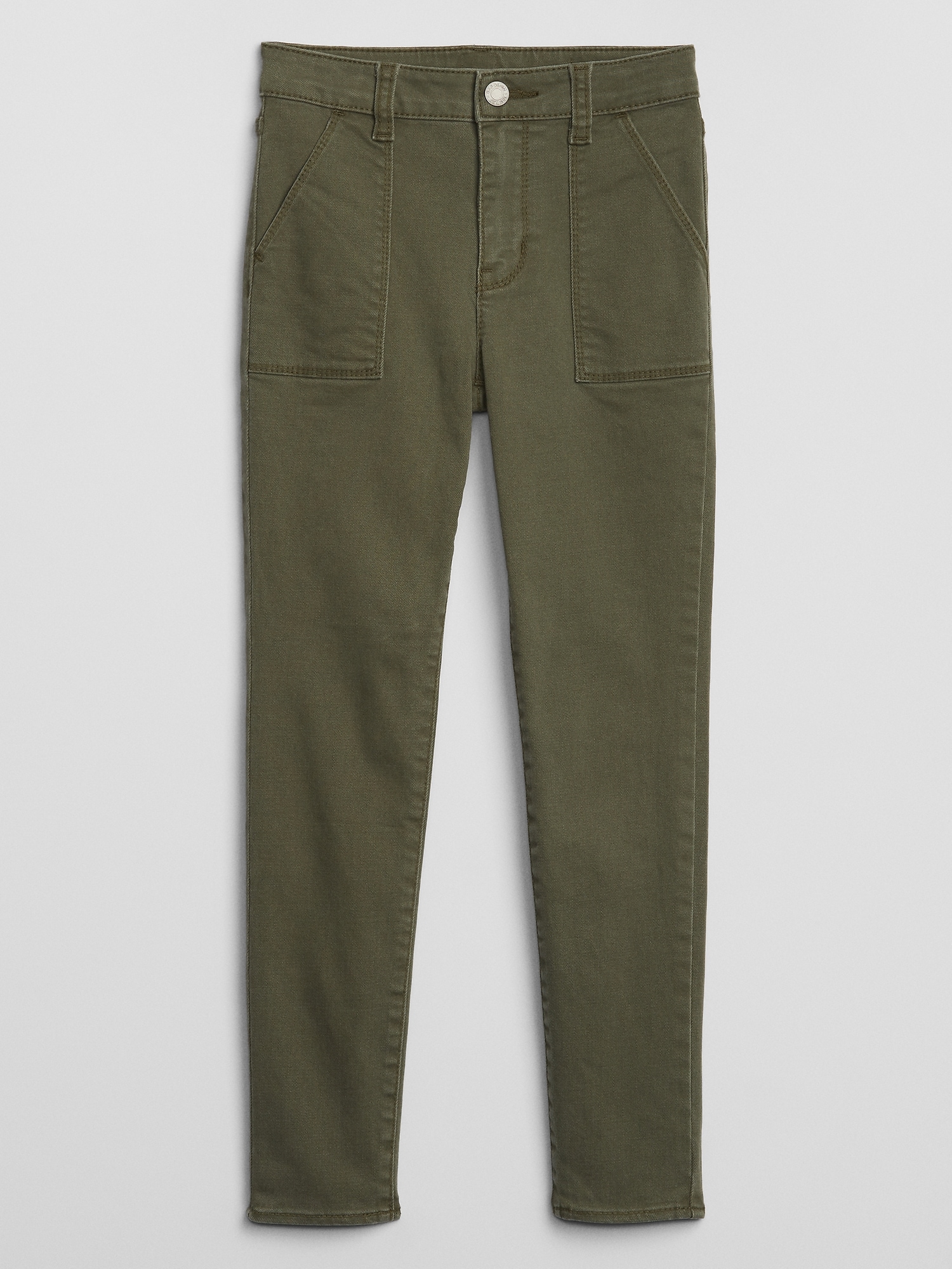 high rise khaki jeggings