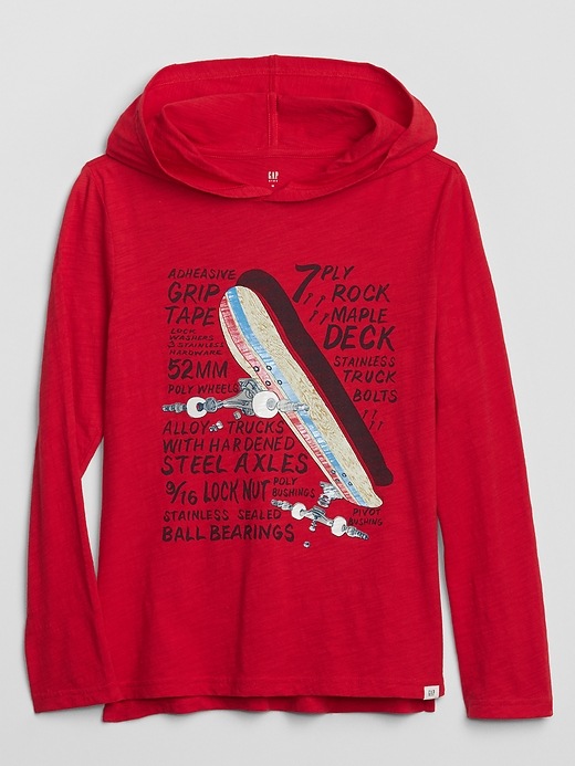 Image number 3 showing, Kids Graphic Hooded T-Shirt