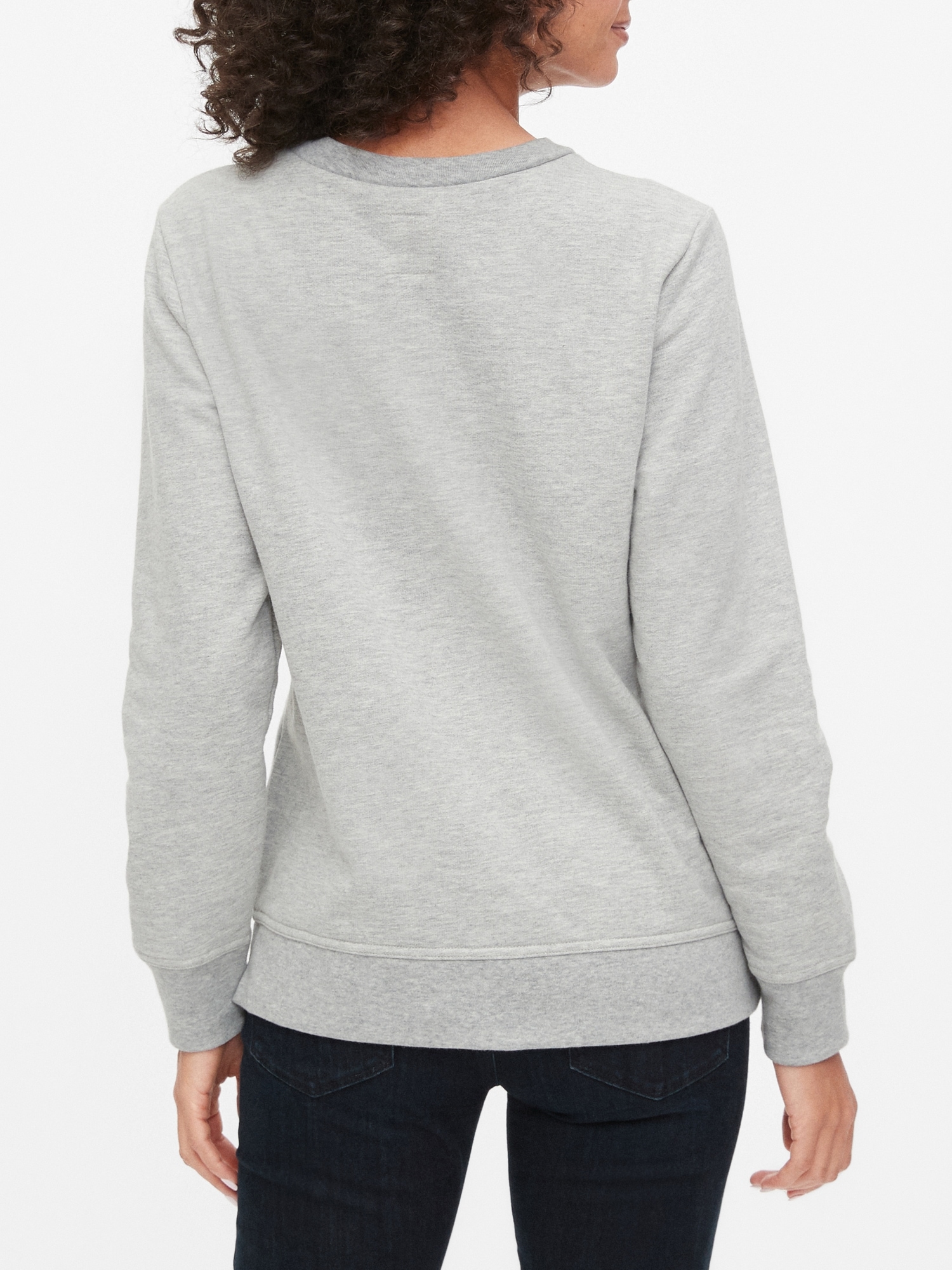 gap logo fleece crewneck sweatshirt