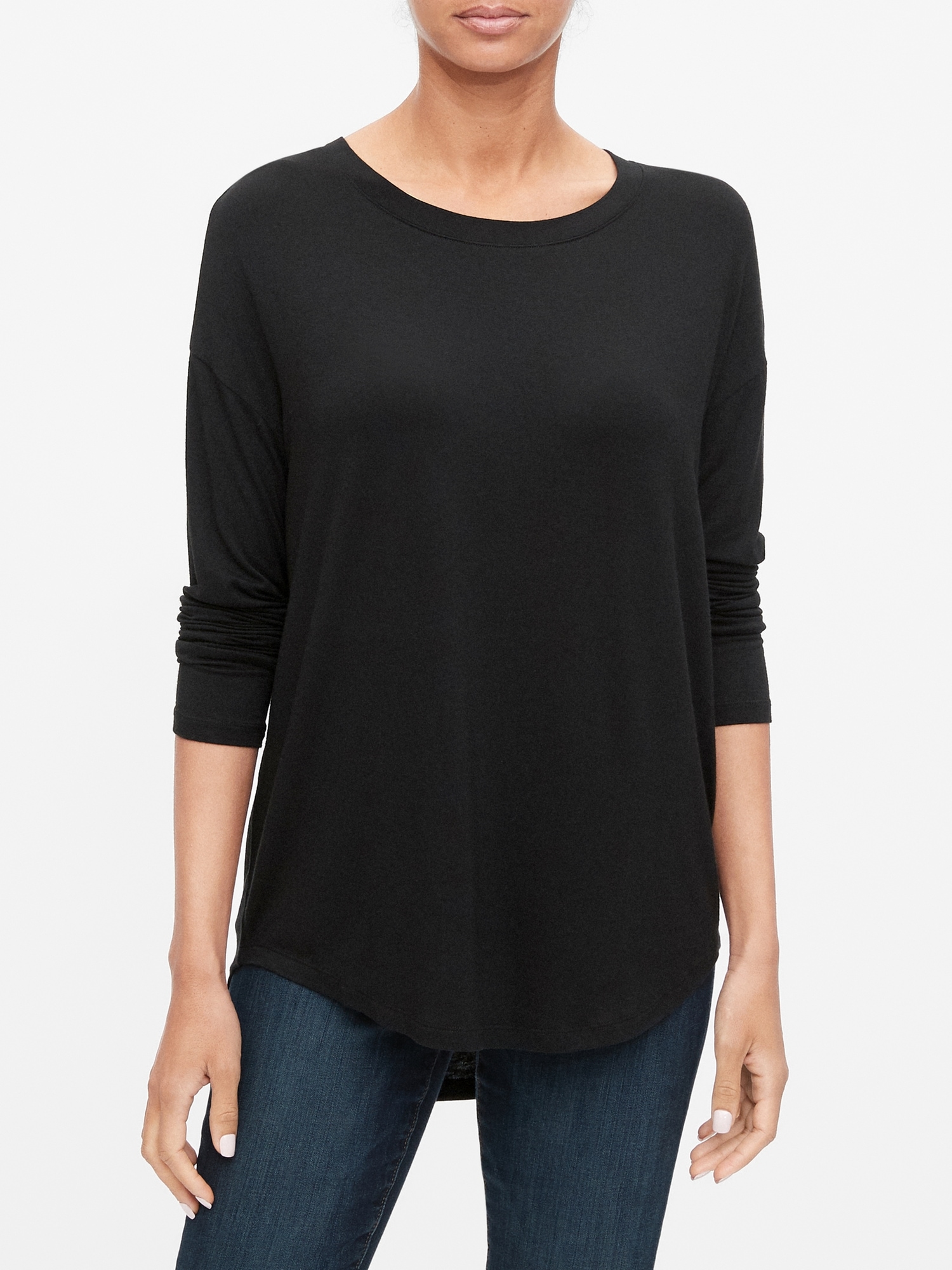 Tシャツ・カットソー GOLDEN  Women Tunic Tops GWP02270 P001975 90100 Black 100757-9900_1_wzkh__22698.