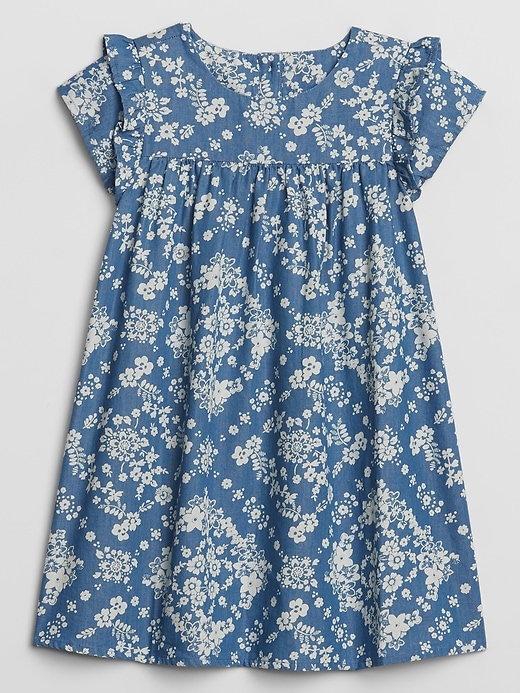 Image number 1 showing, Toddler Print Ruffle Dress
