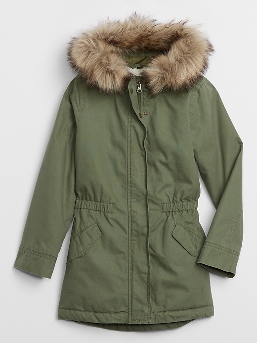 Image number 1 showing, Kids Sherpa-Lined Parka