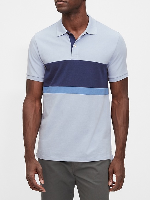 Image number 6 showing, Colorblock Pique Polo Shirt