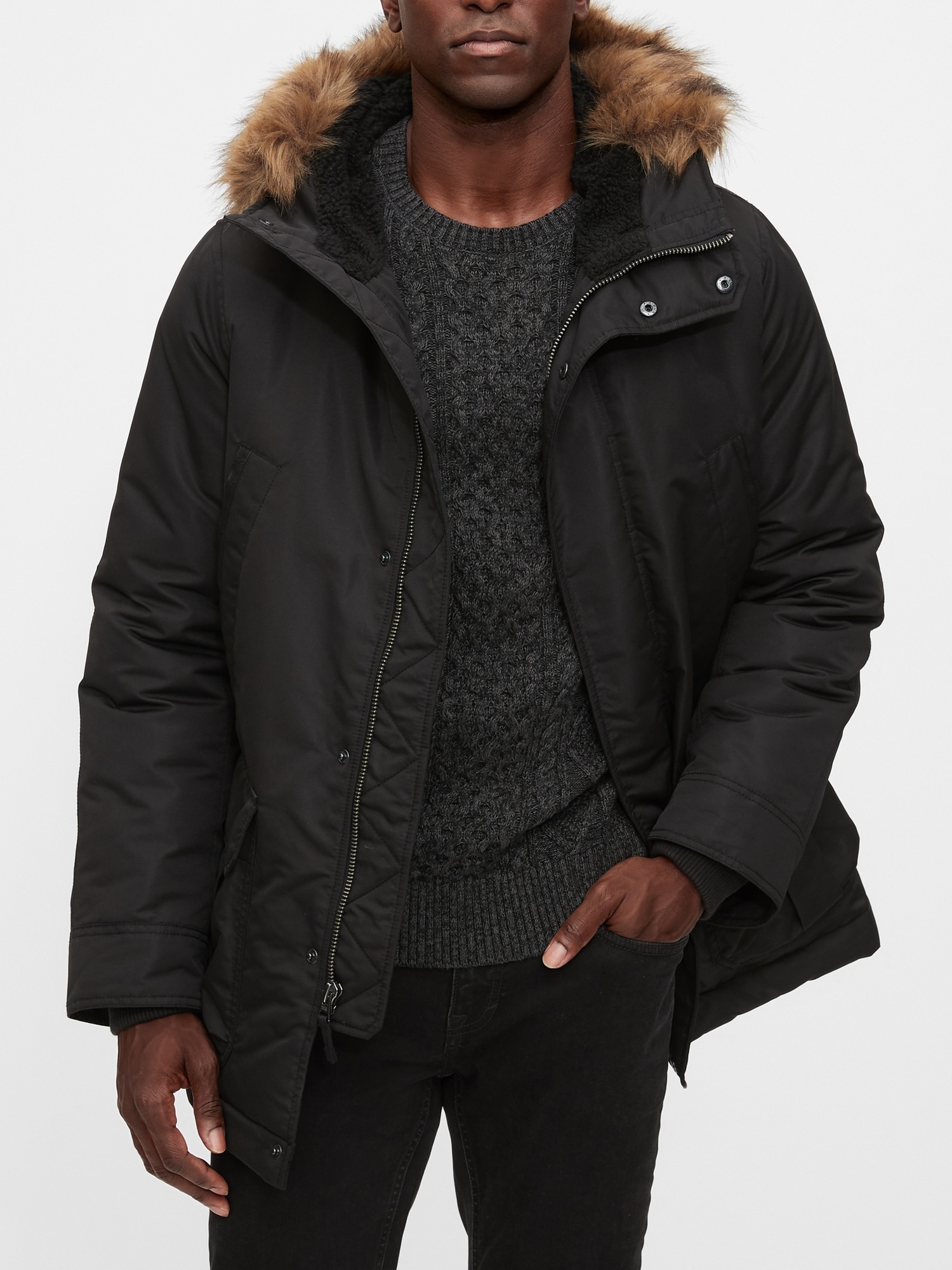 coldcontrol max puffer jacket gap