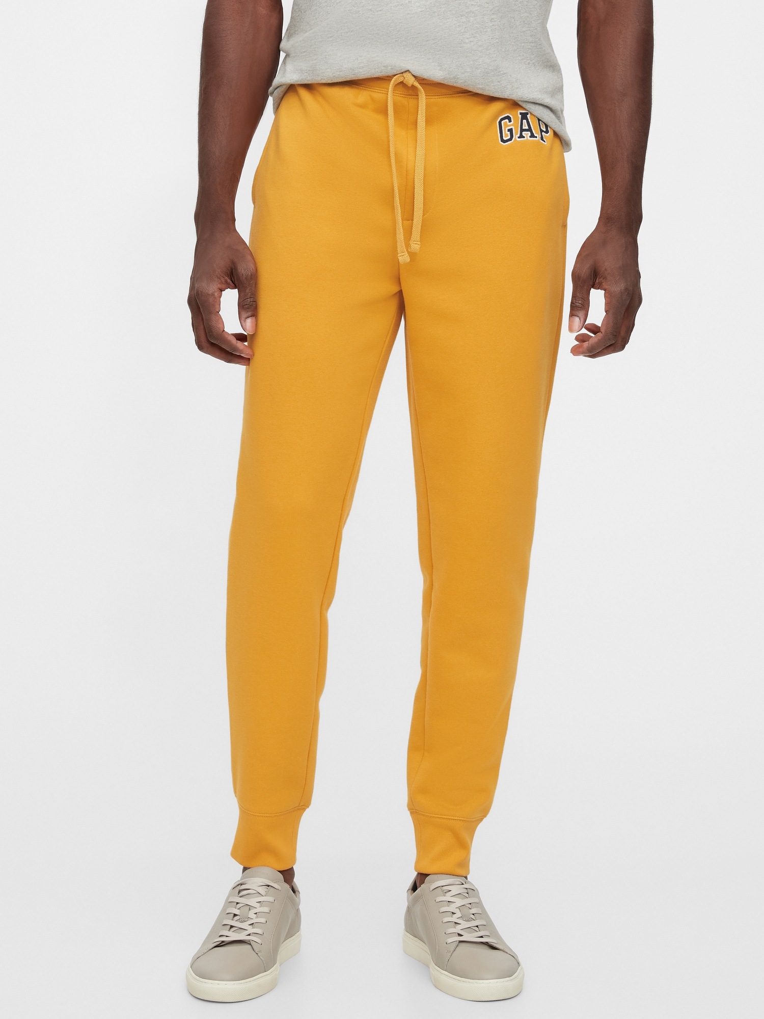 gap logo fleece pants