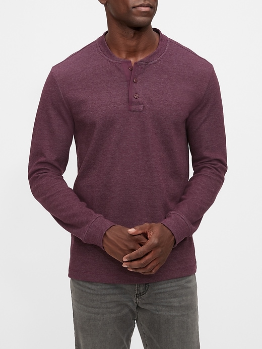 Image number 6 showing, Double Knit Henley T-Shirt