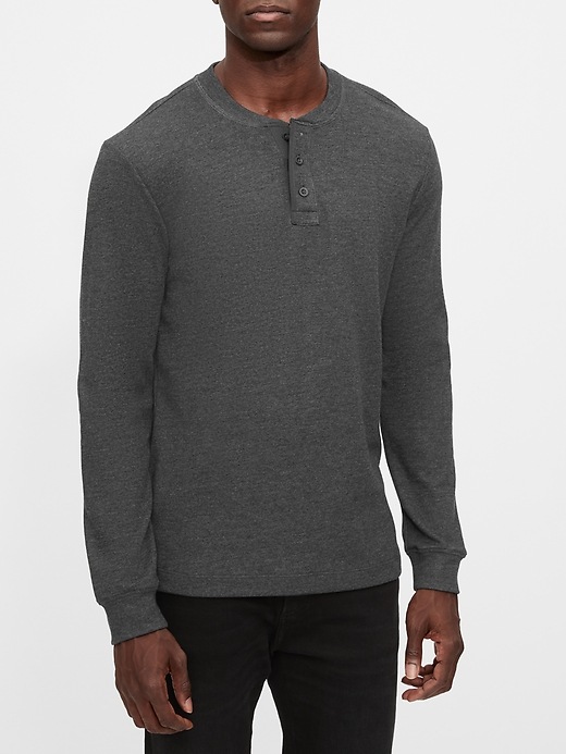 Image number 4 showing, Double Knit Henley T-Shirt