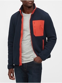 gap factory sherpa jacket