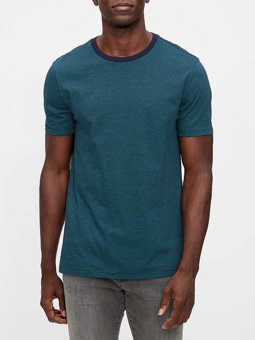 View large product image 1 of 2. Everyday Micro Stripe T-Shirt
