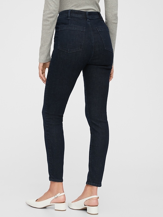 Image number 2 showing, High Rise Universal Legging Jeans With Button Pockets