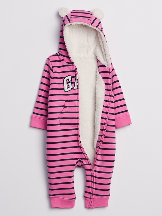 Image number 2 showing, Baby Cozy Gap Logo Sherpa One Piece