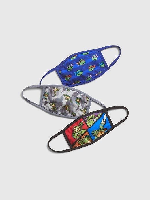 View large product image 1 of 1. GapKids &#124 Ninja Turtles Face Mask (3-Pack)
