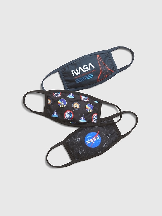 View large product image 1 of 1. GapKids &#124 Nasa Face Mask (3-Pack)