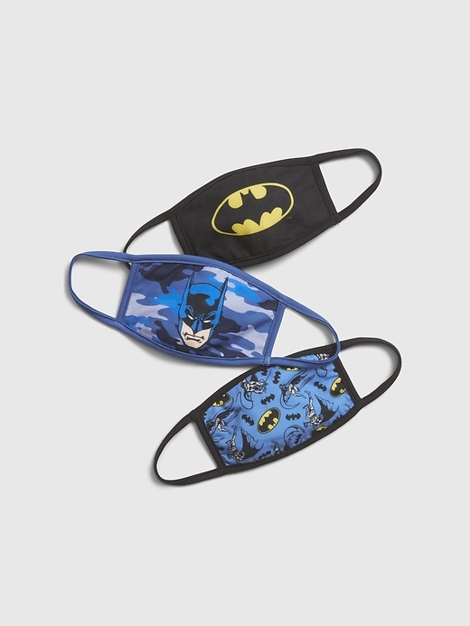 View large product image 1 of 1. GapKids &#124 Unisex DC &#153 Batman Face Mask (3-pack)