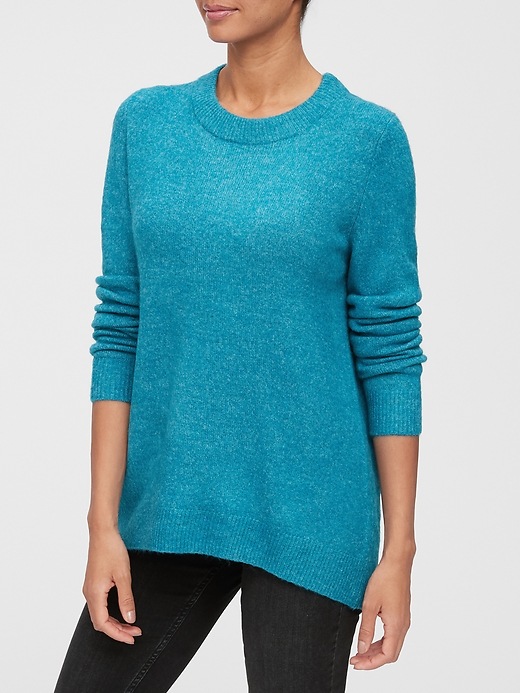 View large product image 1 of 1. Tunic Crewneck Sweater