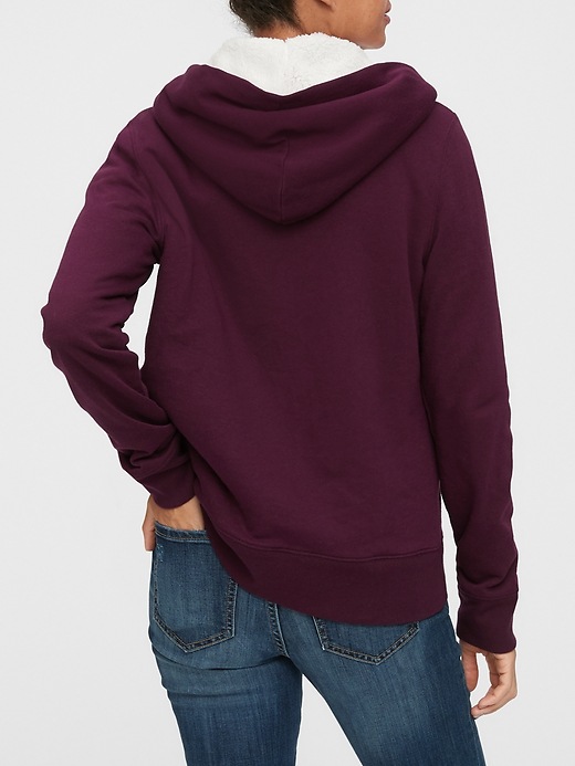 Image number 2 showing, Sherpa-Lined Gap Logo Zip Hoodie