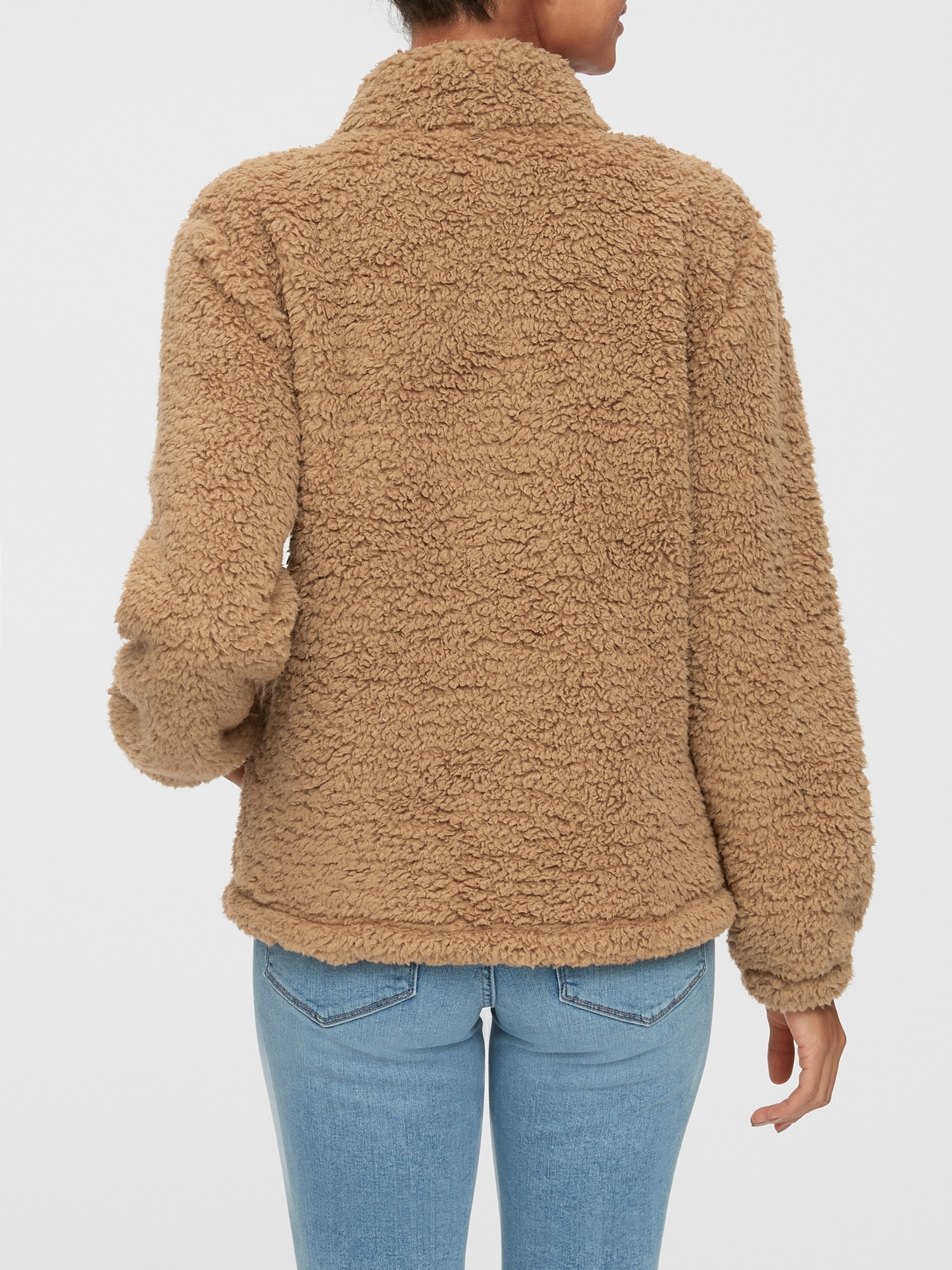 gap sherpa sweatshirt