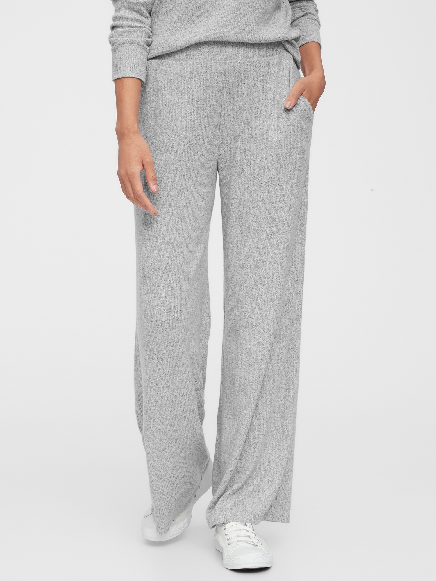 wide leg lounge trousers