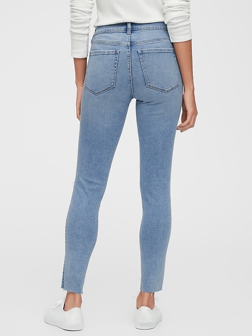 Mid Rise Destructed Universal Legging Jeans With Washwell&#153