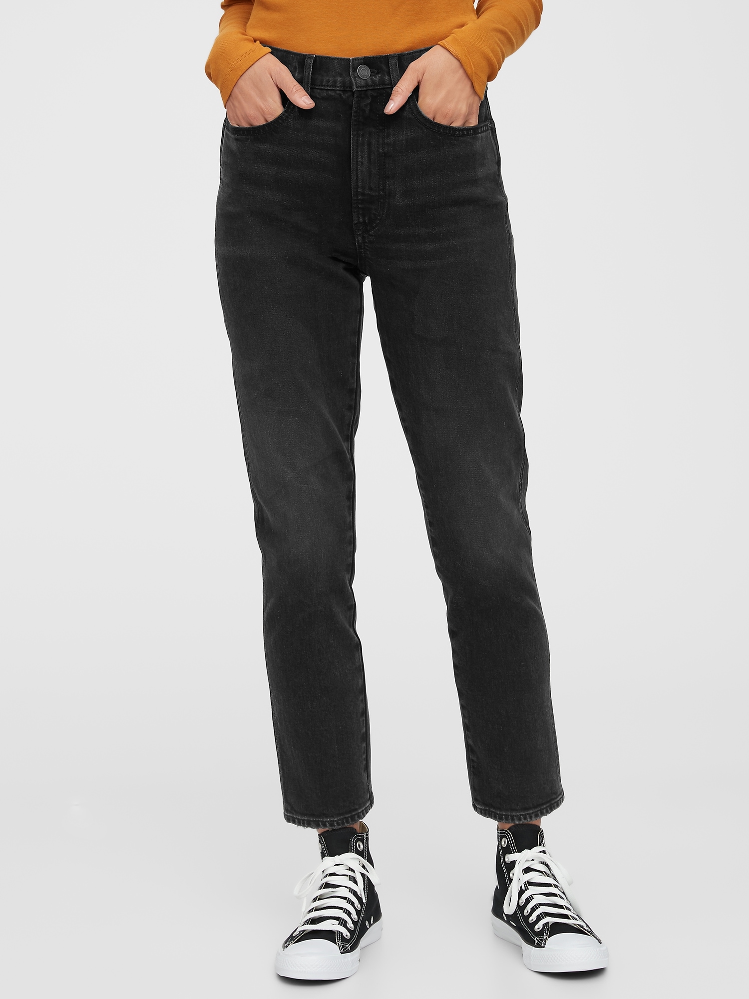 gap high rise cigarette jeans