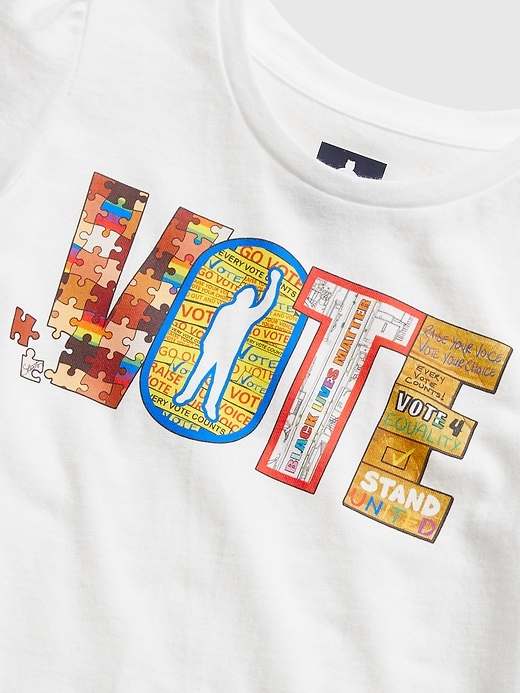 View large product image 2 of 2. The Gap Collective Toddler Vote T-Shirt