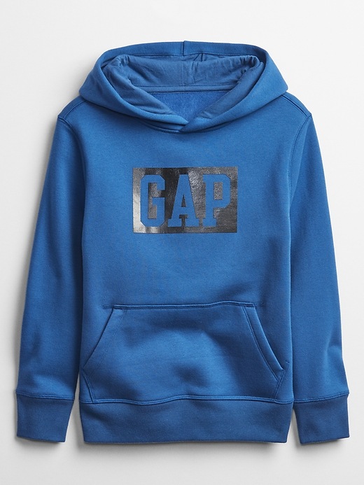 View large product image 1 of 1. Kids Gap Logo Pullover Hoodie